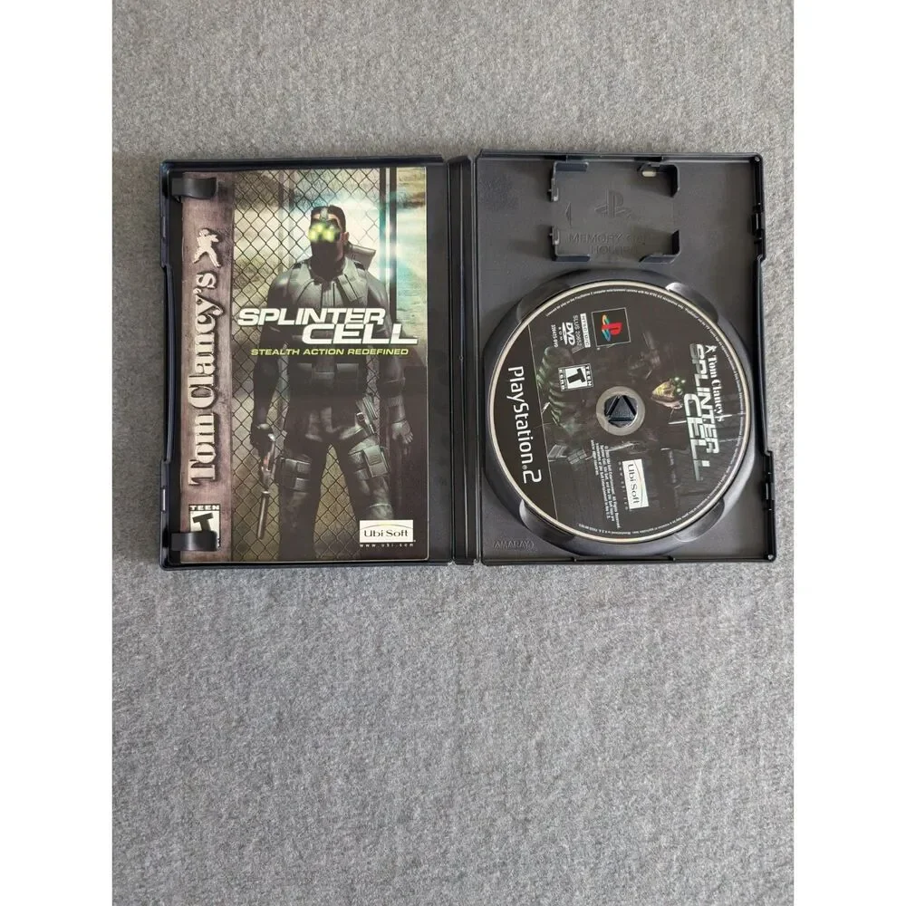 Tom Clancy's Splinter Cell PlayStation 2 PS2 Black Label Complete CIB Tested